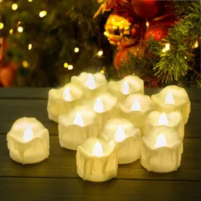 12-Pack: LED Timer Candle Decoration