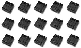 15 PACK of BH383, Eight (8) AA Cell (UM-3) Battery Holders with Snap Connection