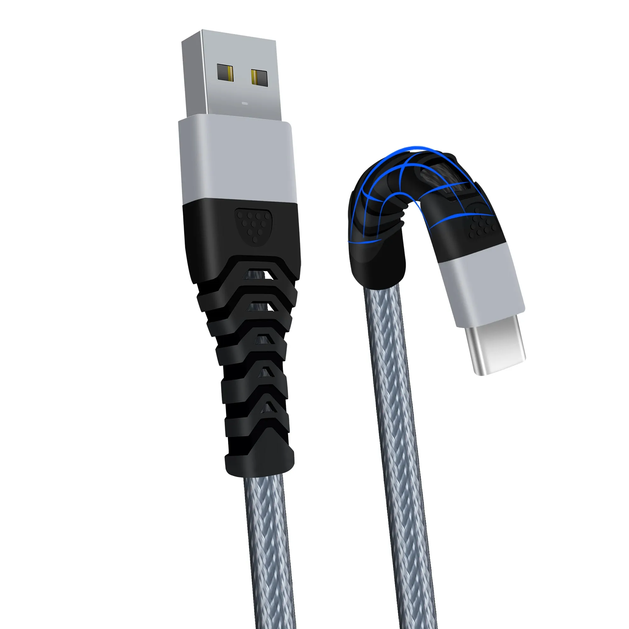 3.0A USB C Cable to USB 2.0 Braided USB Type C Charging Cable