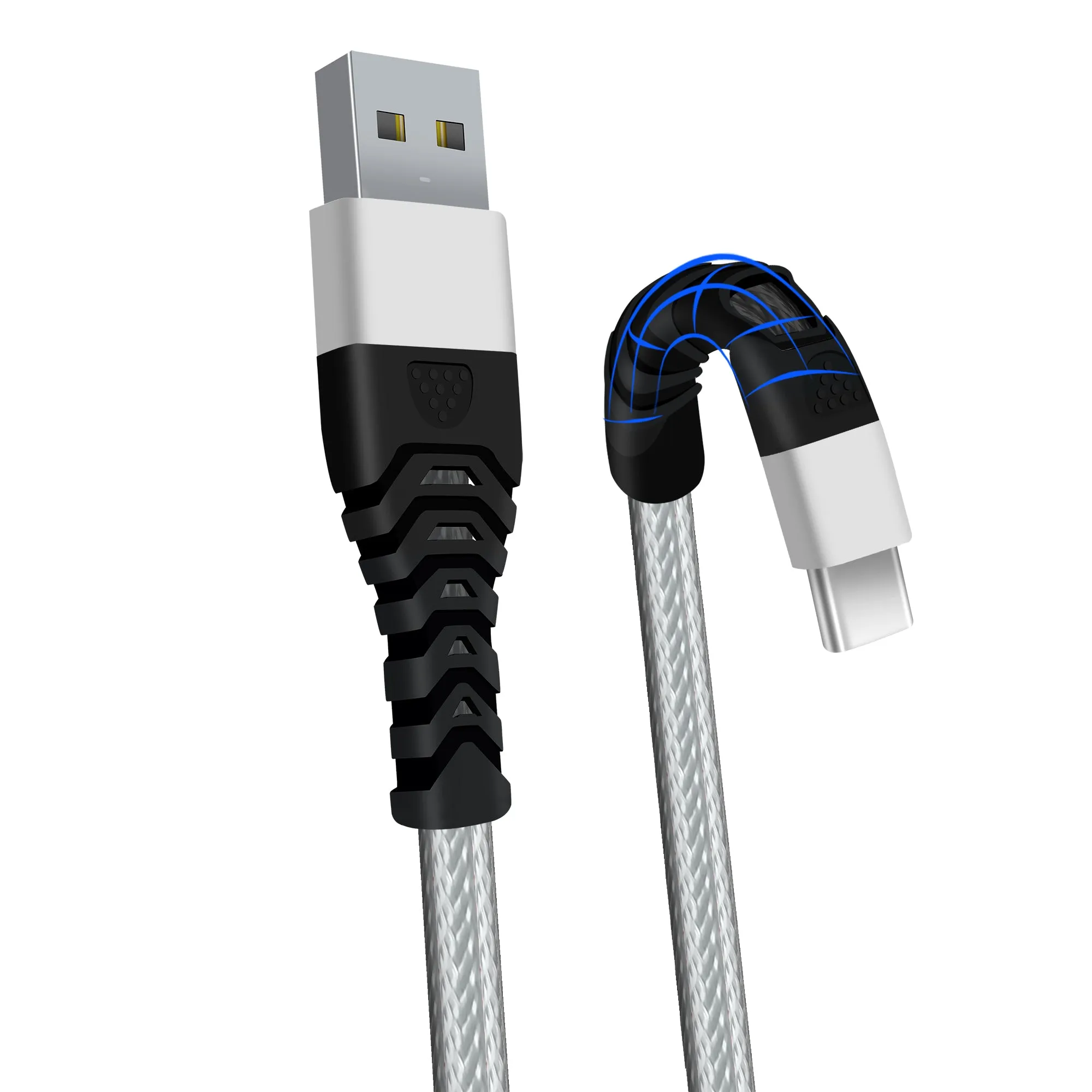 3.0A USB C Cable to USB 2.0 Braided USB Type C Charging Cable