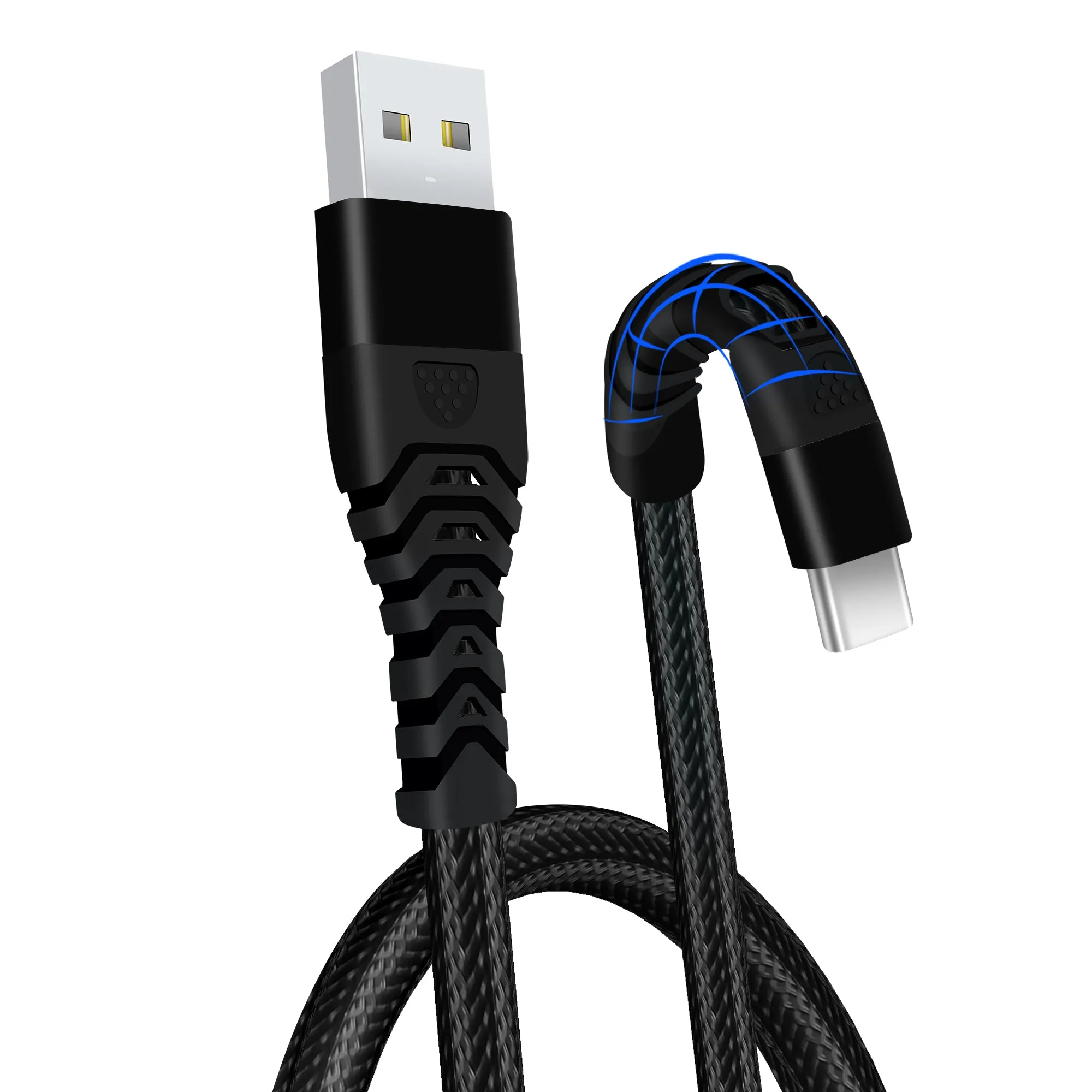 3.0A USB C Cable to USB 2.0 Braided USB Type C Charging Cable