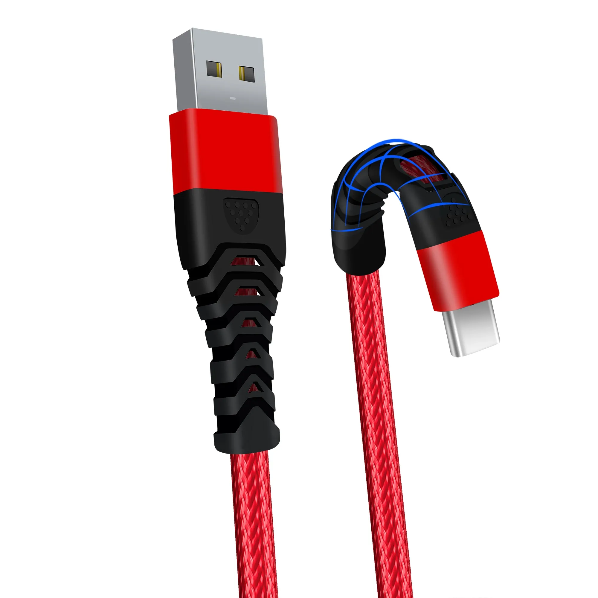 3.0A USB C Cable to USB 2.0 Braided USB Type C Charging Cable