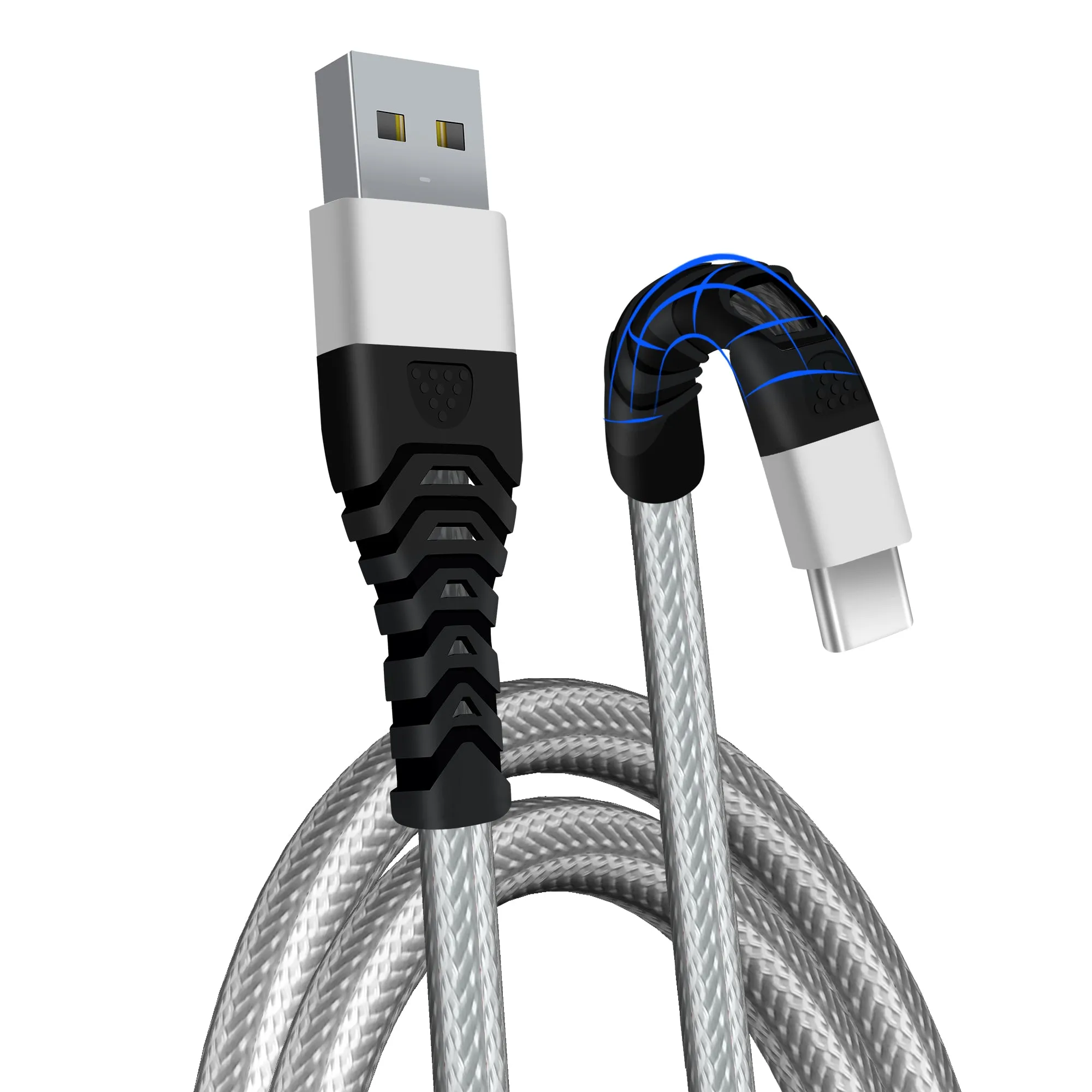 3.0A USB C Cable to USB 2.0 Braided USB Type C Charging Cable