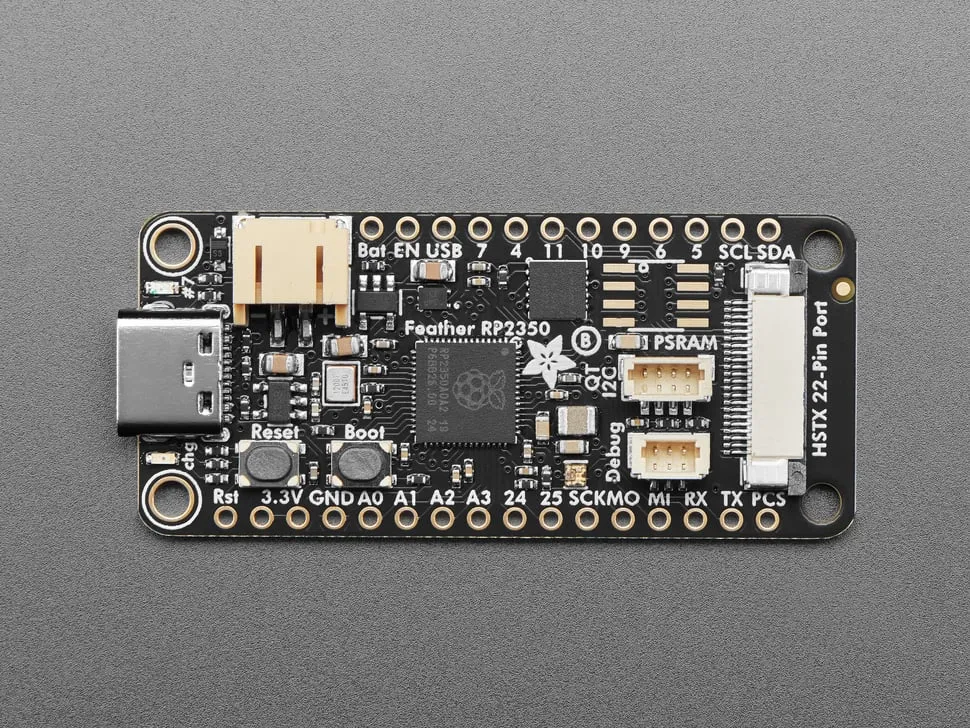 Adafruit Feather RP2350 with HSTX Port