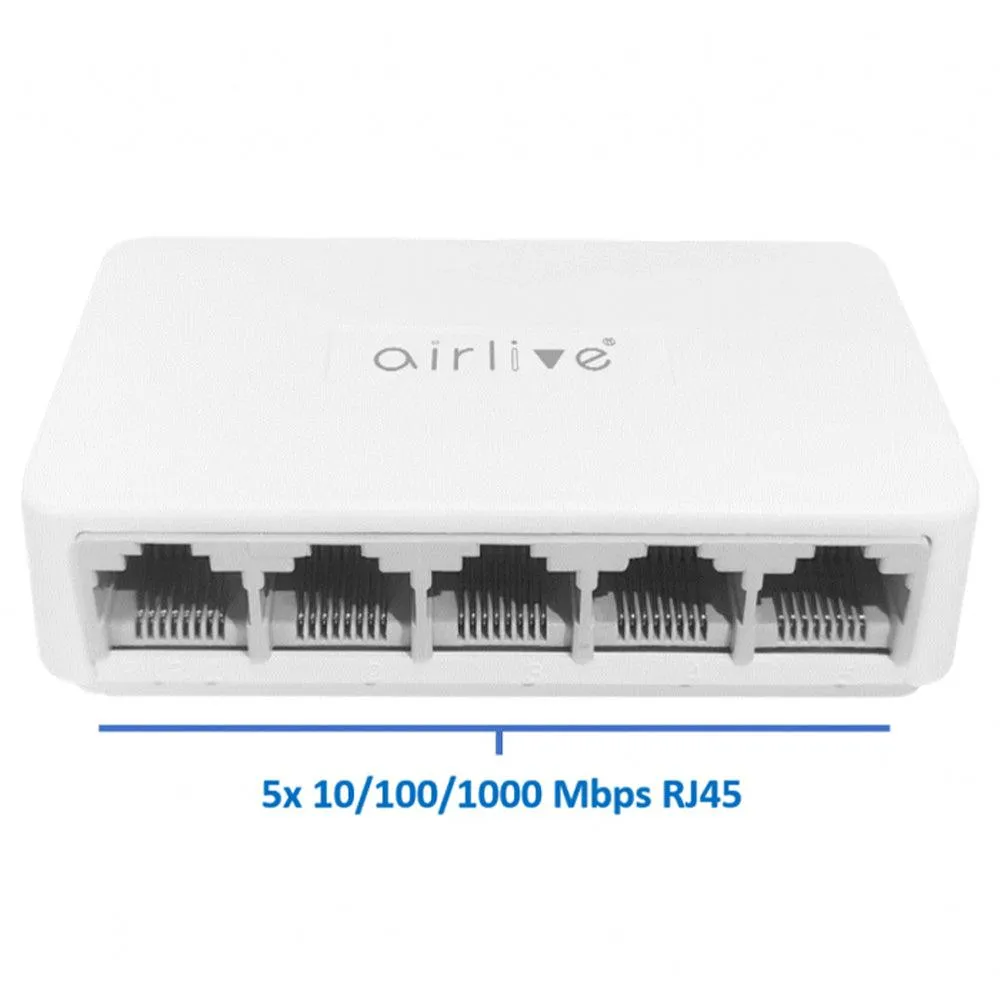 AirLive Live-5GT Unmanaged Desktop Switch 5 Ports 10/100/1000Mbps