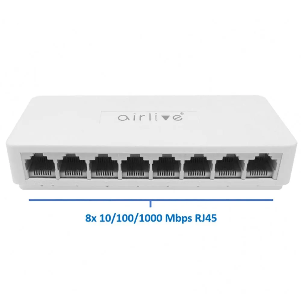 AirLive Live-8GT Unmanaged Desktop Switch 8 Ports 10/100/1000Mbps