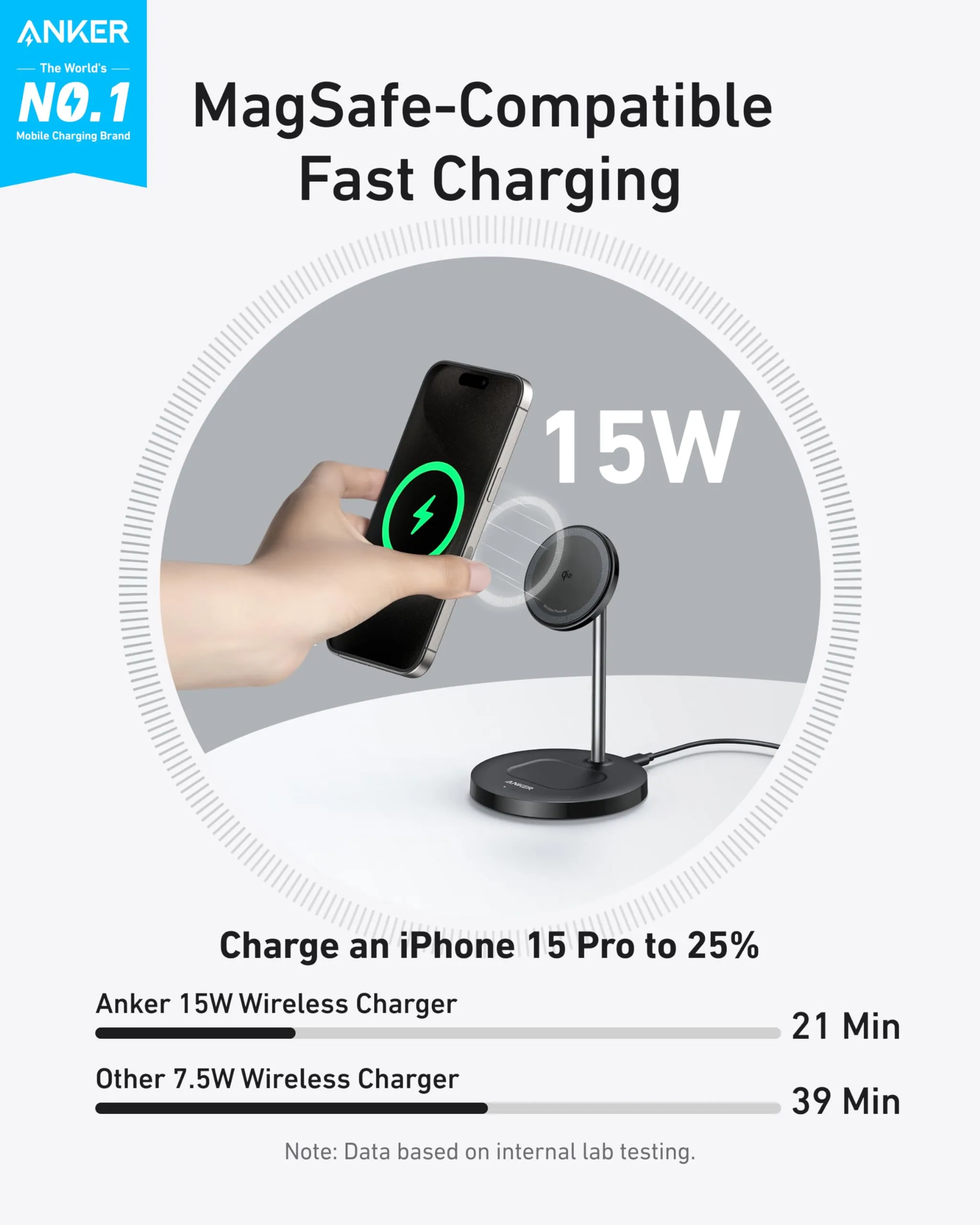 Anker MagGo Wireless Charger (2-in-1 Stand) BOA