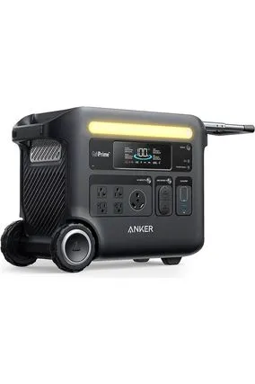 Anker SOLIX F2600 Portable Power Station with Expansion Battery - 4608 Watt Hours