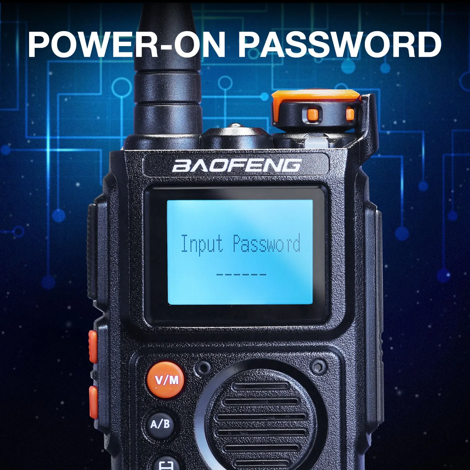 Baofeng K6 Tri-Band Radio | 6W | 999 CH | UHF/VHF/1.25M/NOAA/FM/Air Receiver |  Reverse Repeater Freq | 2600mAh Type-C Battery