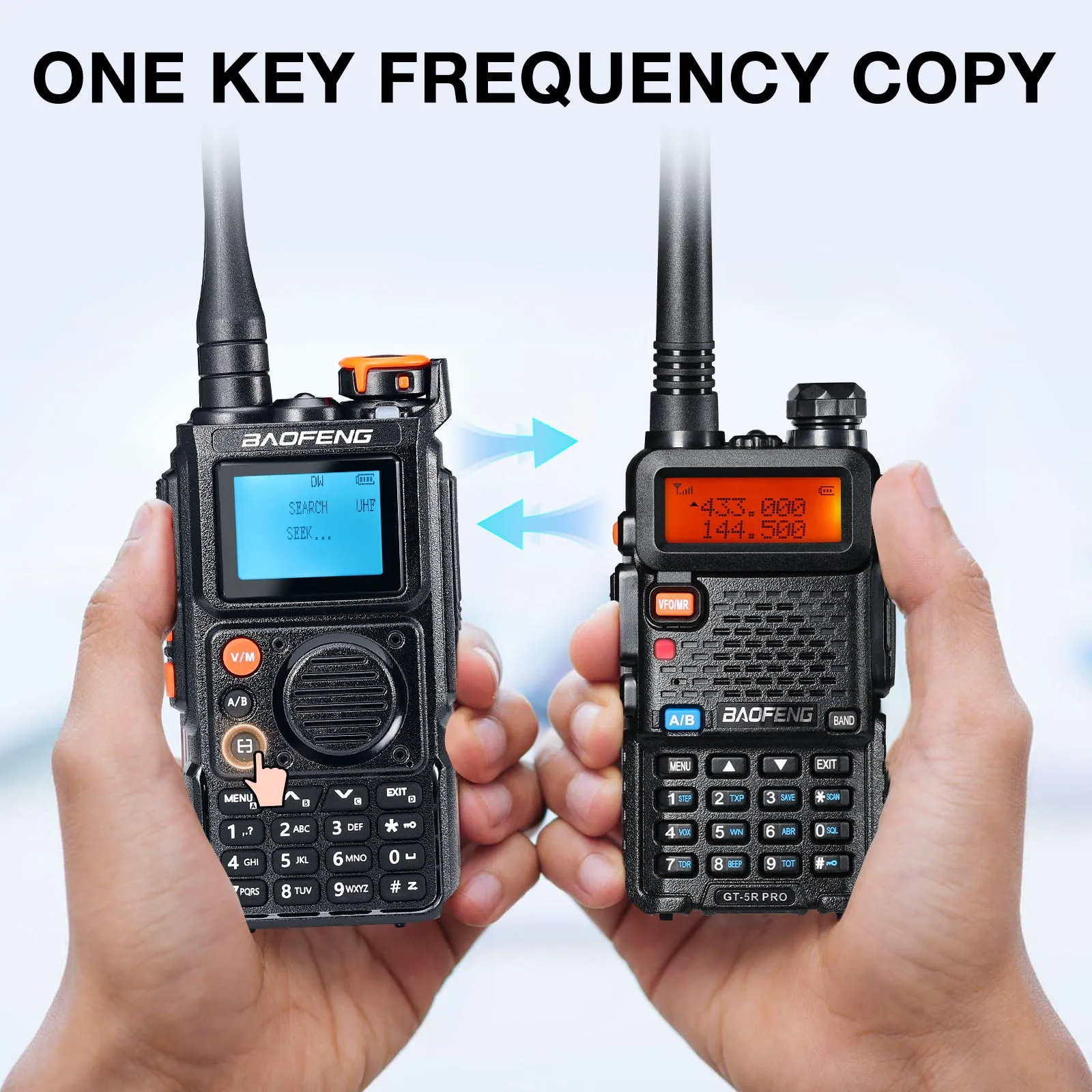 Baofeng K6 Tri-Band Radio | 6W | 999 CH | UHF/VHF/1.25M/NOAA/FM/Air Receiver |  Reverse Repeater Freq | 2600mAh Type-C Battery