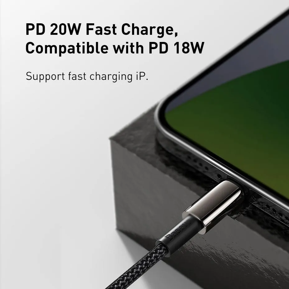 Baseus 20W Lightning Cable for iPhone to Type-C, PD Fast Charging Cable