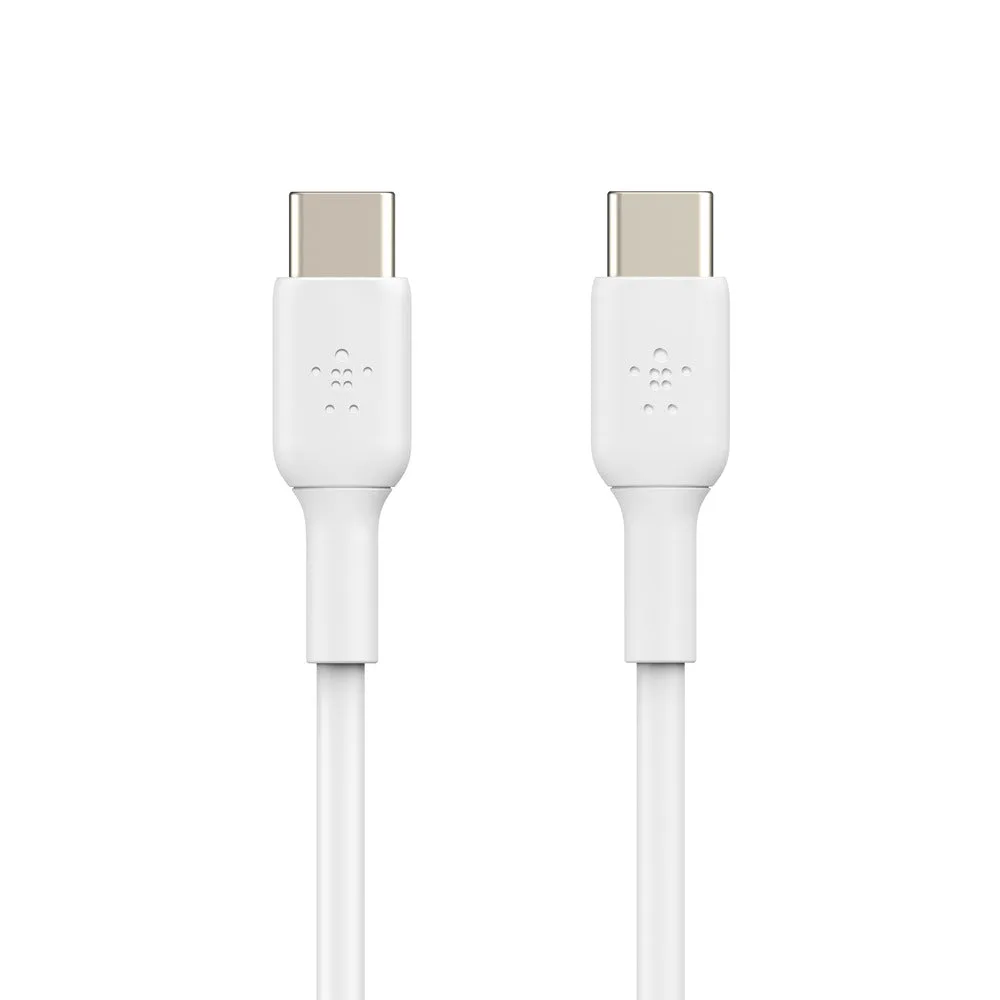 Belkin BoostCharge USB-C to USB-C Cable Universally compatible - White-White