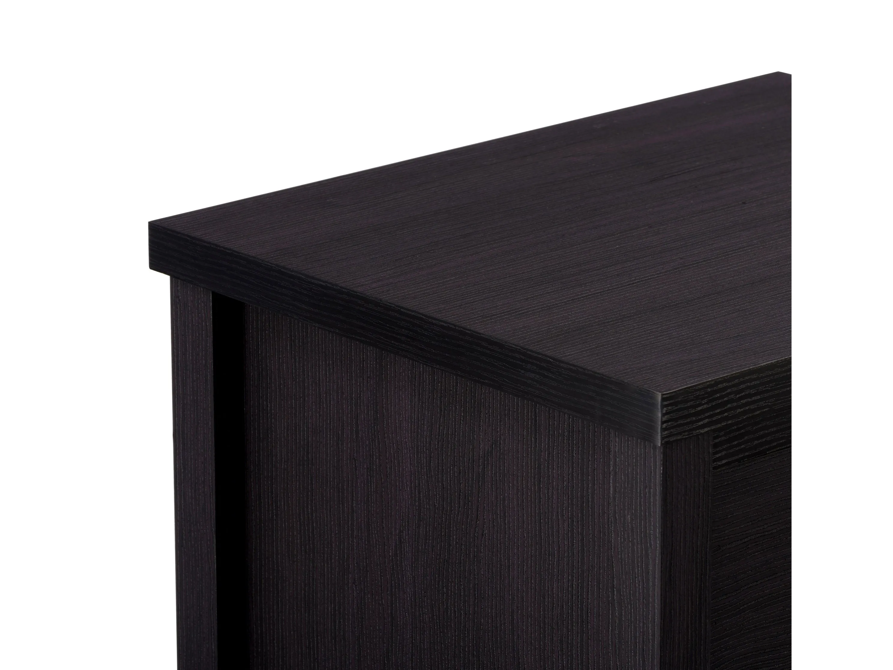 Black 2 Drawer Night Stand