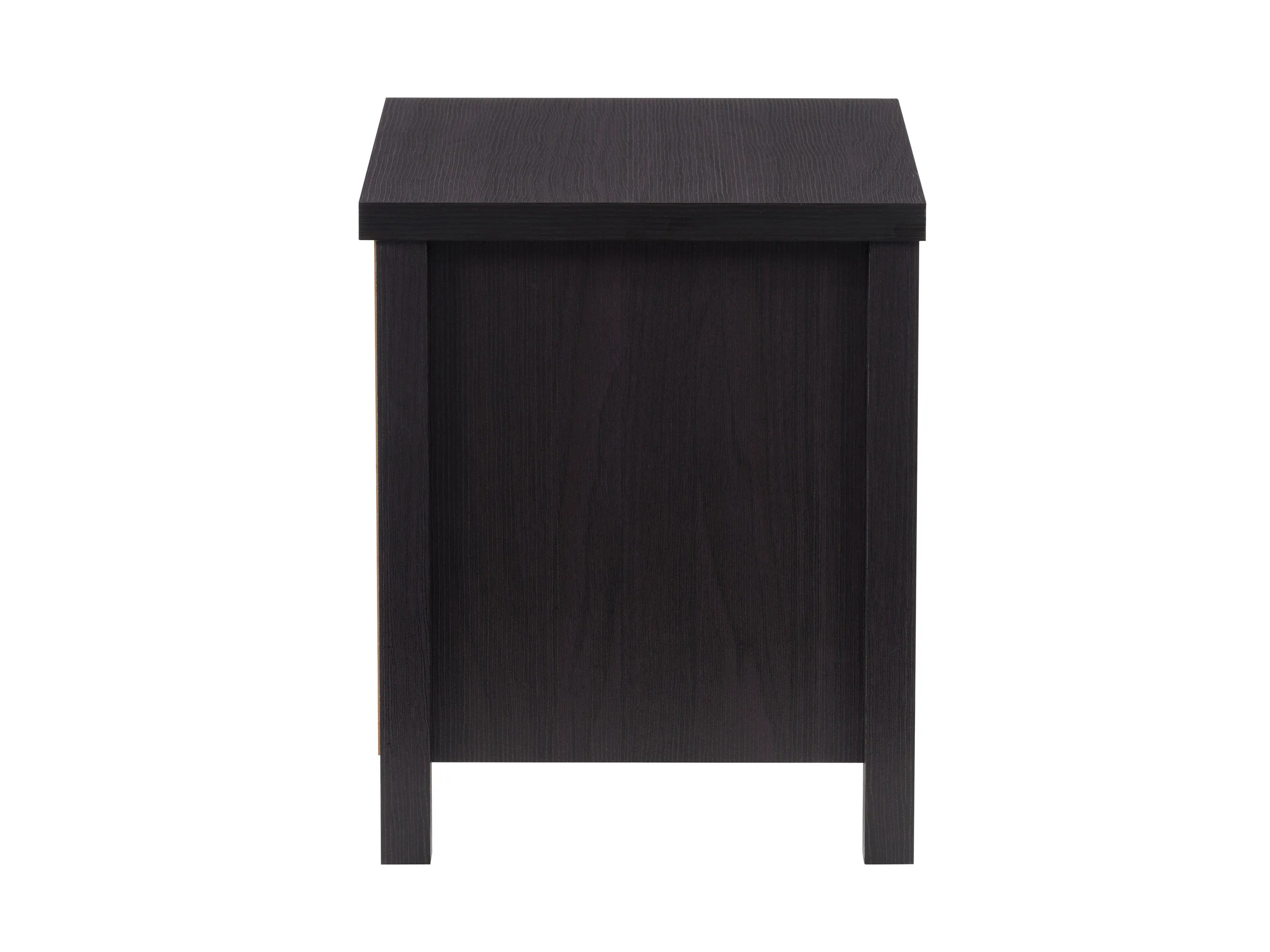 Black 2 Drawer Night Stand