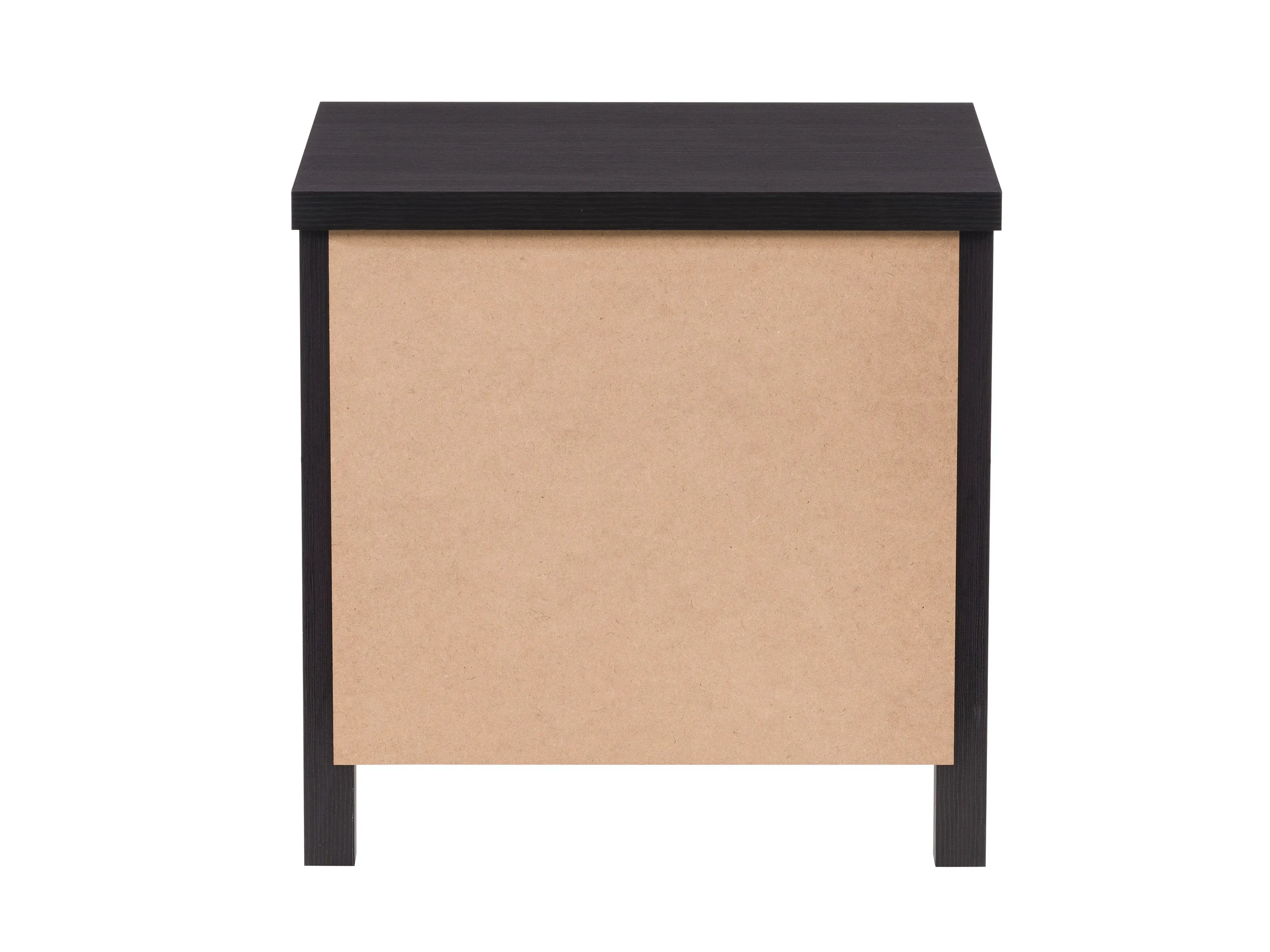 Black 2 Drawer Night Stand