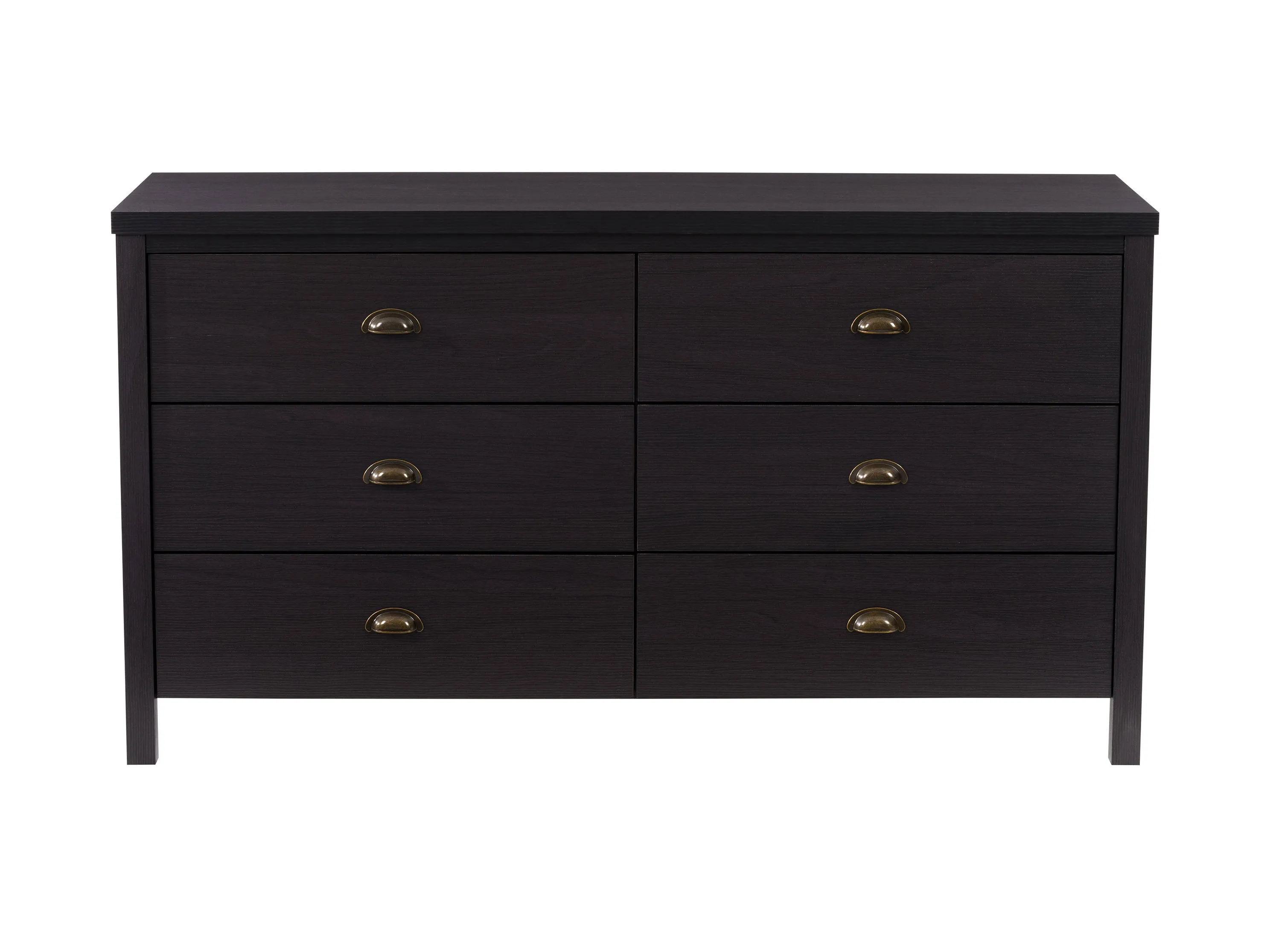 Black 6 Drawer Dresser