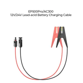 Bluetti 12 V/24 V Lead Acid Battery Charging Cable For Ac300/Ep500 P