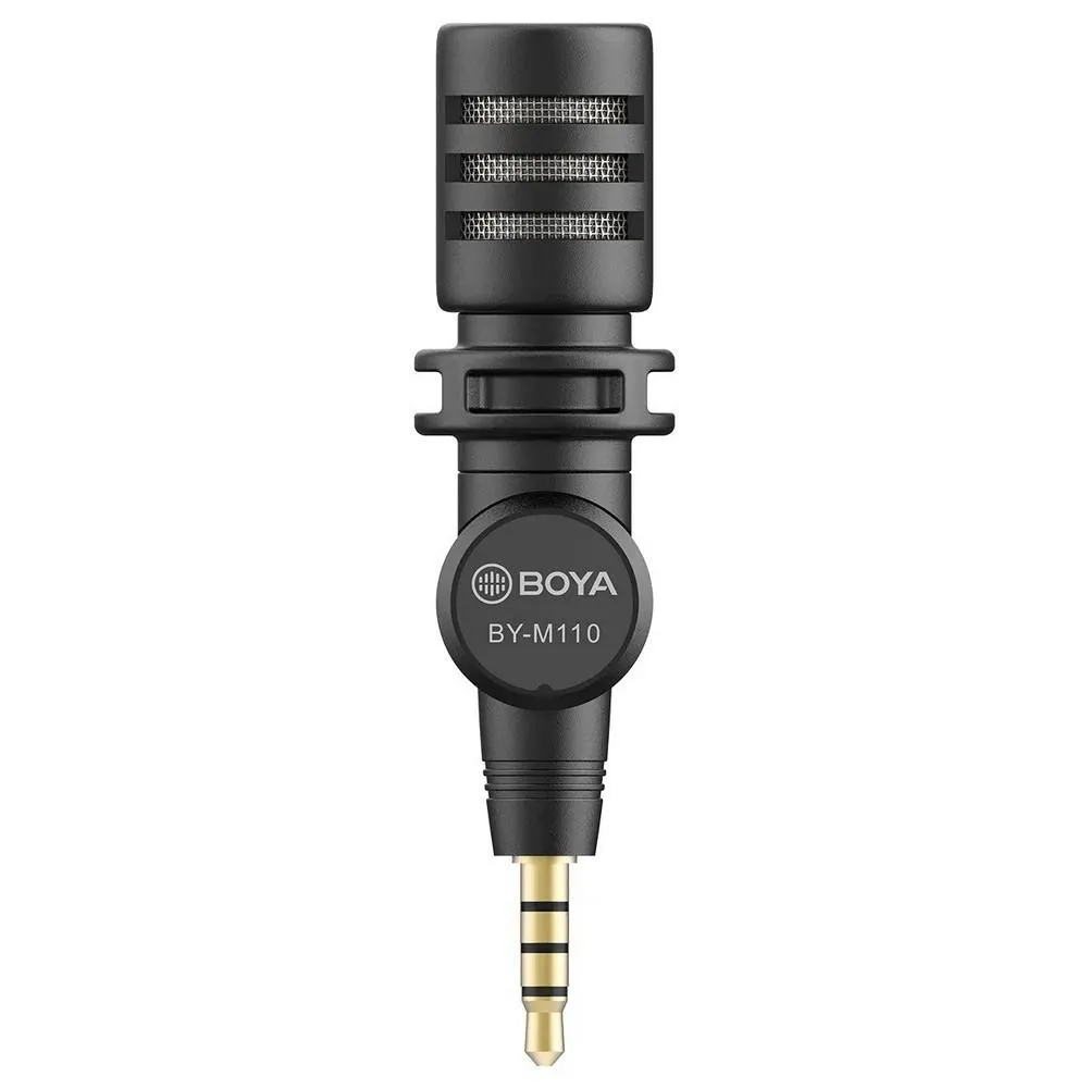 BOYA BY-M110 Ultracompact Condenser Microphone with 3.5mm TRRS Plug