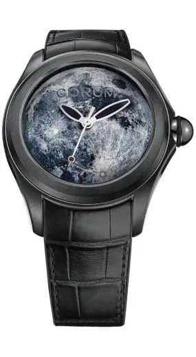 Corum Bubble 47 Solar System Moon Limited Edition Black PVD Steel Mens Automatic Watch 082.310.98/0001 MO01