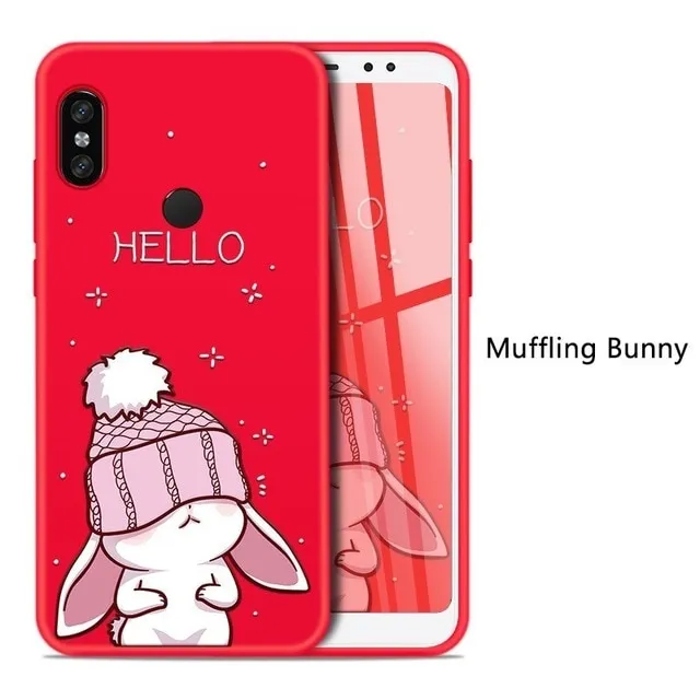 Cute Cartoon Case For Xiaomi Redmi Note 5 6 Pro 6A Case Silicone Bumper Cover For Xiaomi Mi 8 Mi 9 A1 A2 Lite Redmi Note 7 Funda