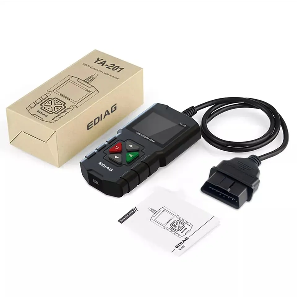 EDIAG KINGBOLEN YA201 OBD2 Scanner - Full Diagnostic Tool with Battery Test & Free Lifetime Updates.