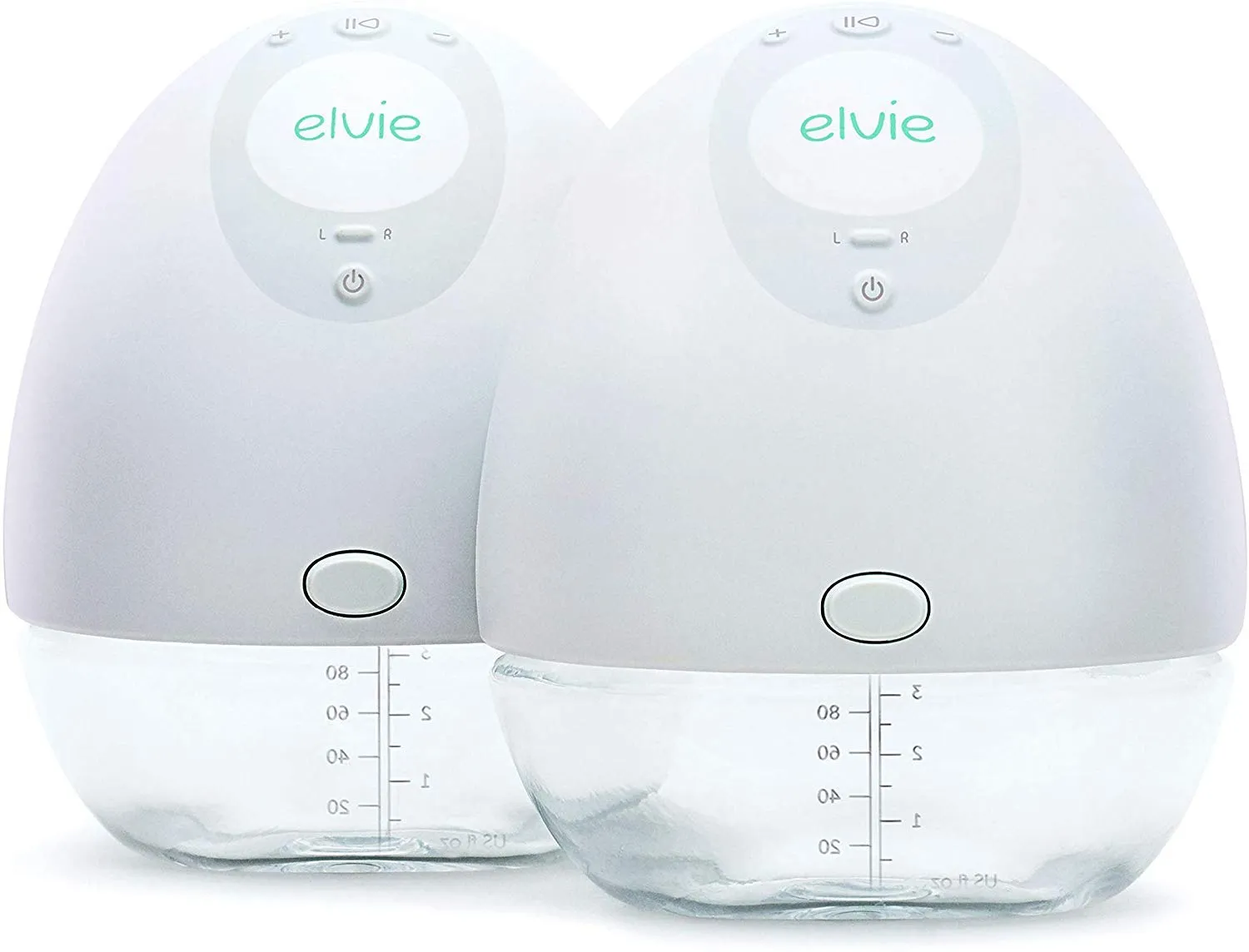 Elvie Pump Double Silent Wearable Breast Pump with App - Electric Hands-Free Portable Breast That Can Be Worn in-Bra