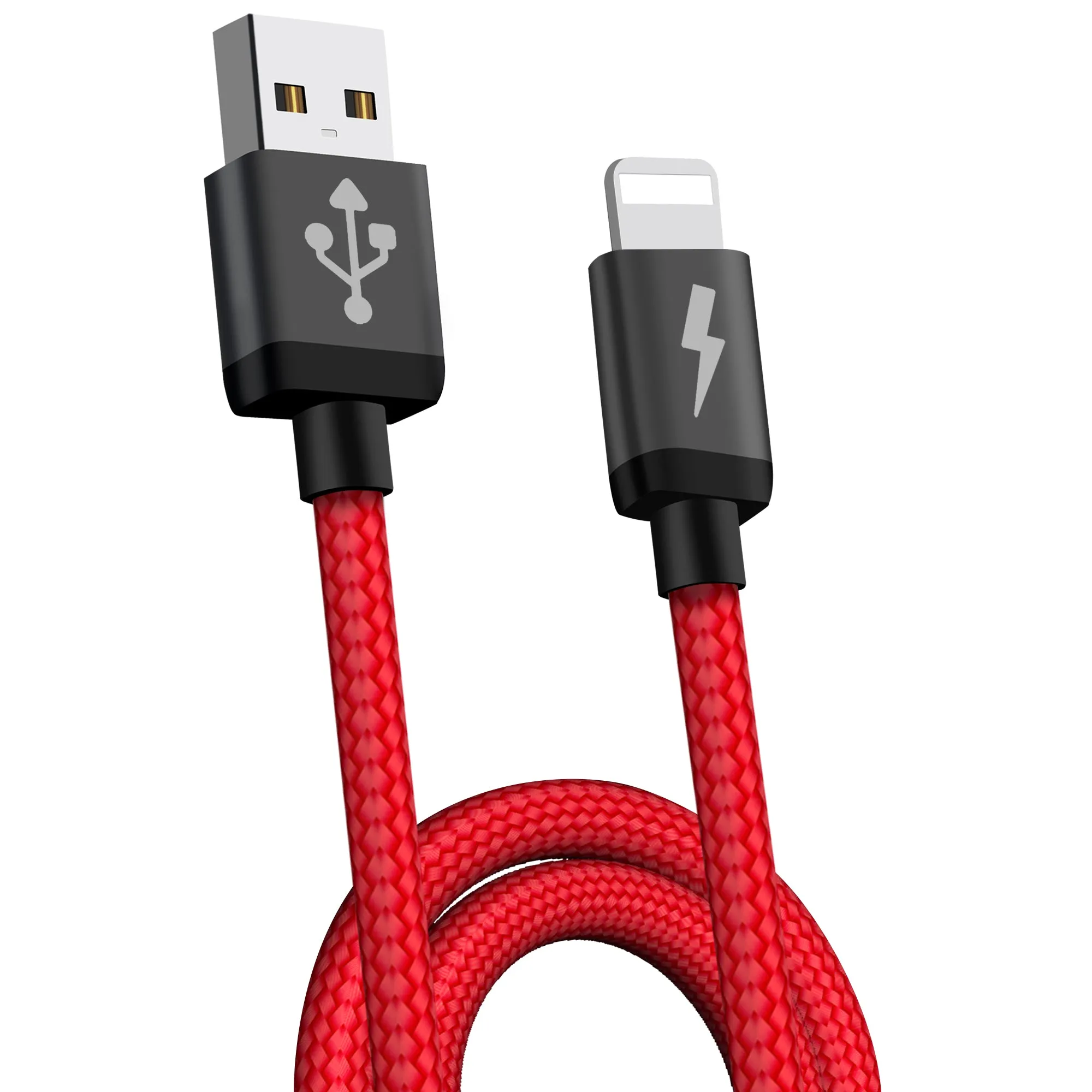 Fast Charging Cable For iPhone iPad iPod Braided Lightning Cord