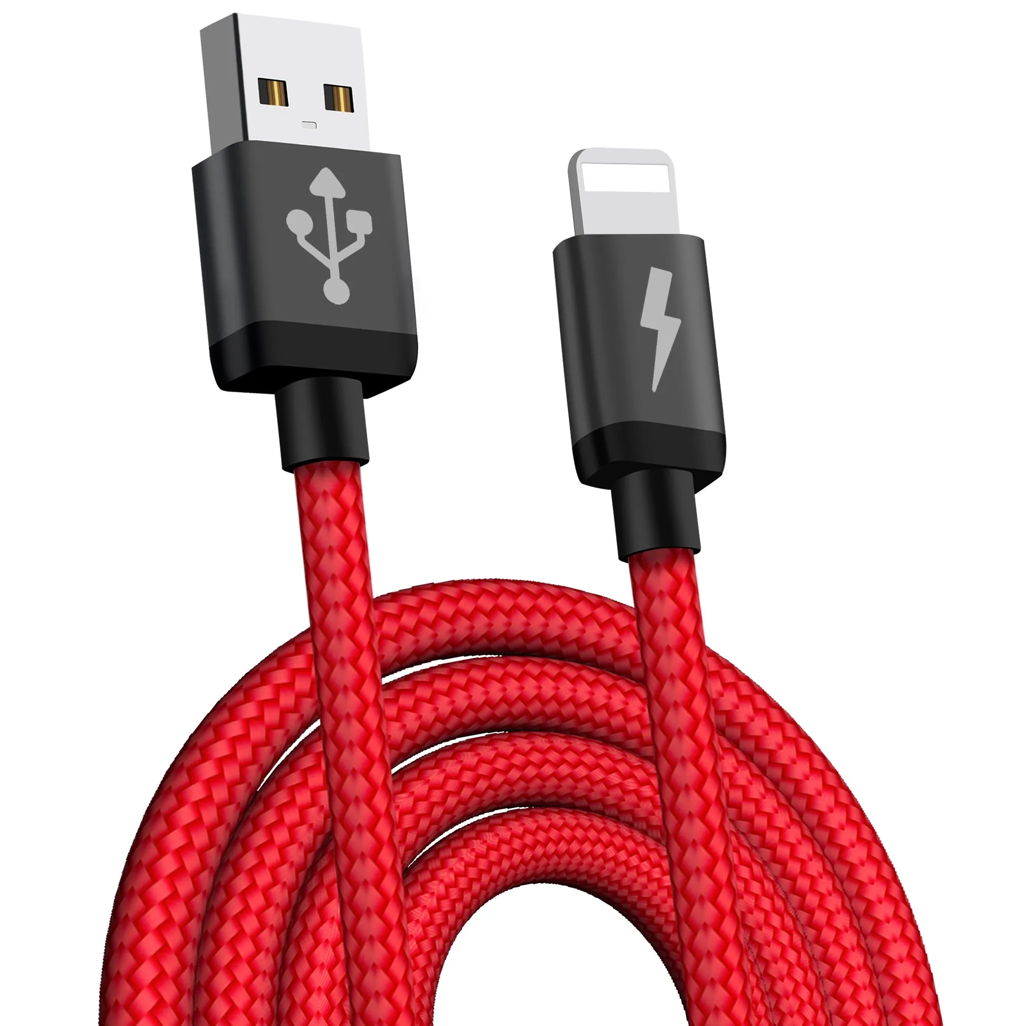 Fast Charging Cable For iPhone iPad iPod Braided Lightning Cord