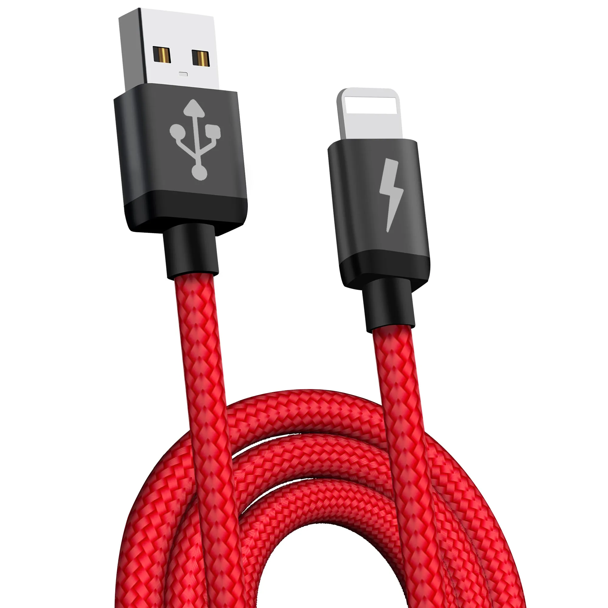 Fast Charging Cable For iPhone iPad iPod Braided Lightning Cord