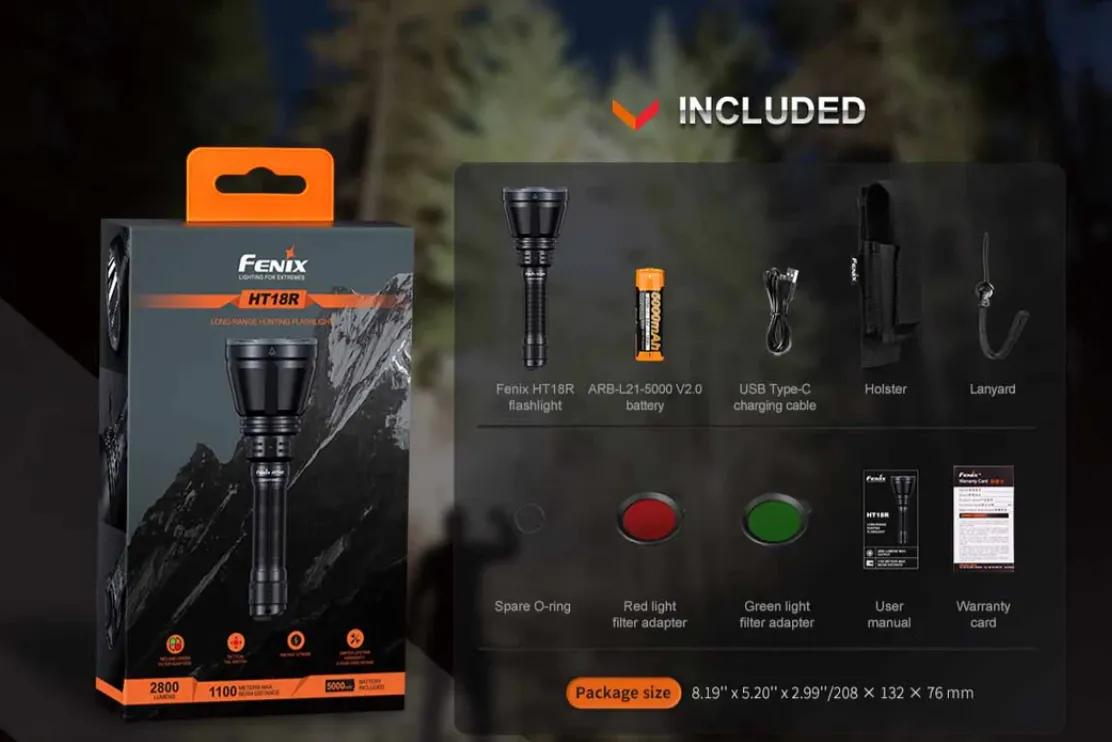 Fenix HT18R Long-Distance Flashlight