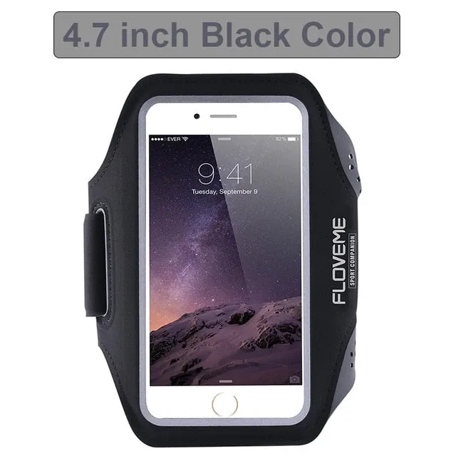 FLOVEME Sport Running Armband Phone Wrist Band Universal Mobile Phone Cycling Arm band Case For iPhone Samsung Xiaomi Handphone