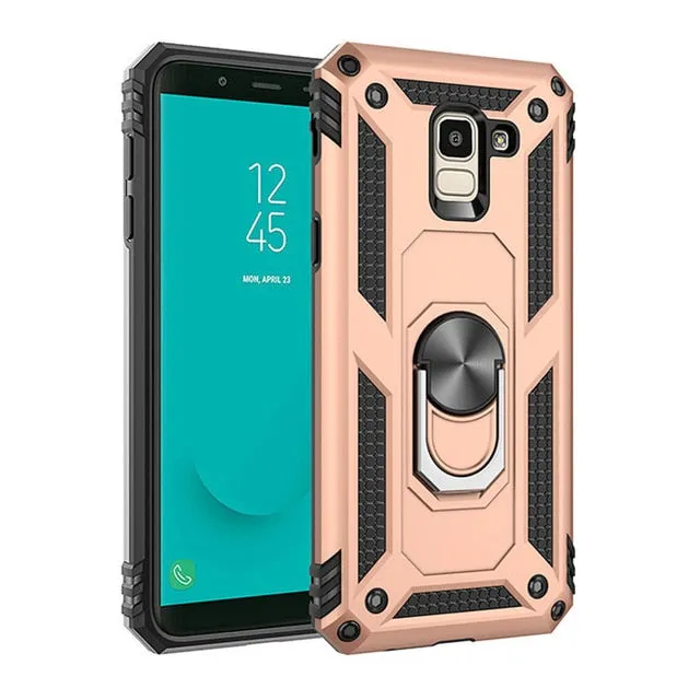 For Samsung Galaxy S8 S9 S10 Plus 5G S10E Note 8 9 10 Pro Hard Armor Case For J4 J6 A6 A7 A8 2018 A10 A20 A30 A40 A50 A60 A70