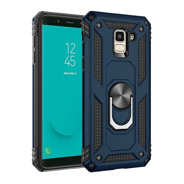 For Samsung Galaxy S8 S9 S10 Plus 5G S10E Note 8 9 10 Pro Hard Armor Case For J4 J6 A6 A7 A8 2018 A10 A20 A30 A40 A50 A60 A70