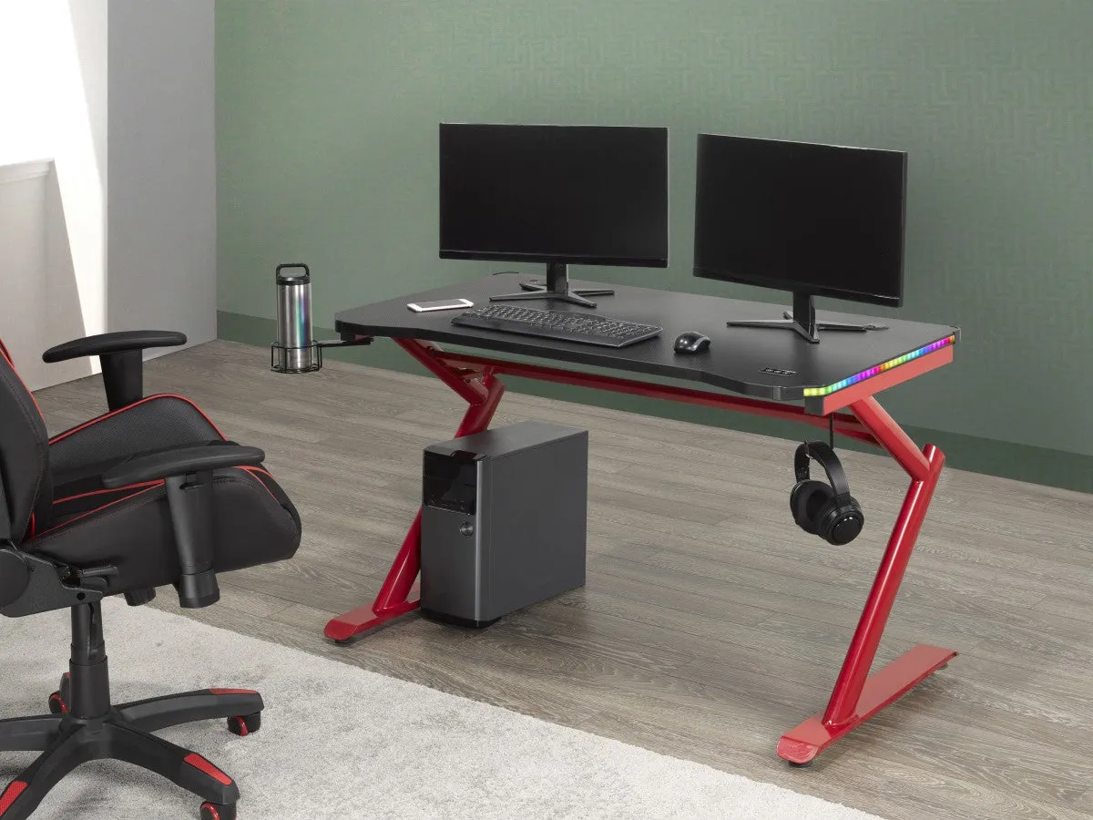 Gaming Desk & Chair Set, Black