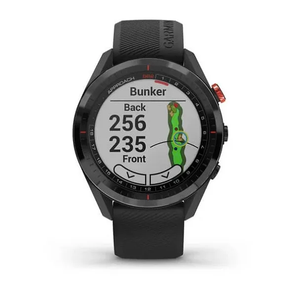 Garmin Approach S62, Premium Golf GPS Watch, Built-in Virtual Caddie, Mapping and Full Color Screen, Black