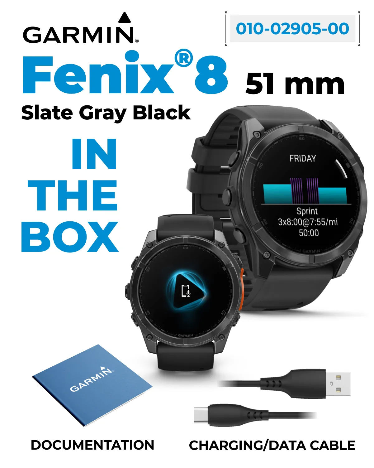 Garmin fenix 8 Multisport GPS Smartwatch, Wearable4U