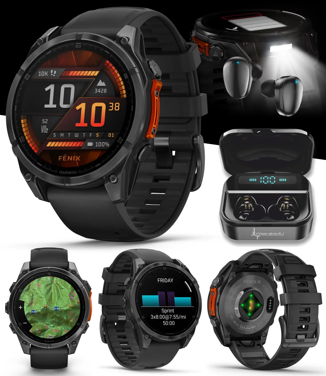 Garmin fenix 8 Multisport GPS Smartwatch, Wearable4U