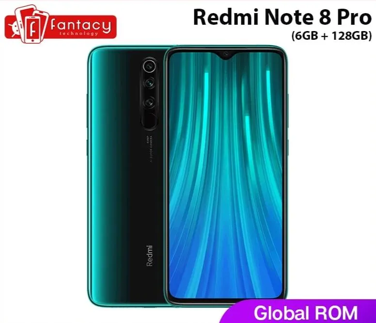 Global ROM Xiaomi Redmi Note 8 Pro 6GB 128GB Snapdragon MTK Helio G90T 64 MP Quad Cameras 7 th Generation QC 18W Charger Phone