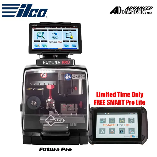 Ilco - Silca Futura Pro with FREE Pro Lite - Laser-Cut Key Cutter and Duplicator / Vehicle Key Programmer