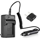 Kastar Battery Charger With Fold-In Wall Plug Car Adapter Replacement for Samsung IA-BP210E IA-BP420E and Samsung HMX-F80 HMX-F90 HMX-F91 HMX-H200 HMX-H203 HMX-H204 HMX-H205 HMX-H220 HMX-H300 Camera