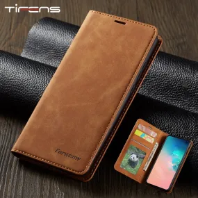 Leather Flip A50 A70 A40 A30 A20 A10 A51 A71 Case For Samsung S9 S8 S7 Edge S10 S20 Ultra Plus A7 A8 2018 Note 9 10 Magnet Cover