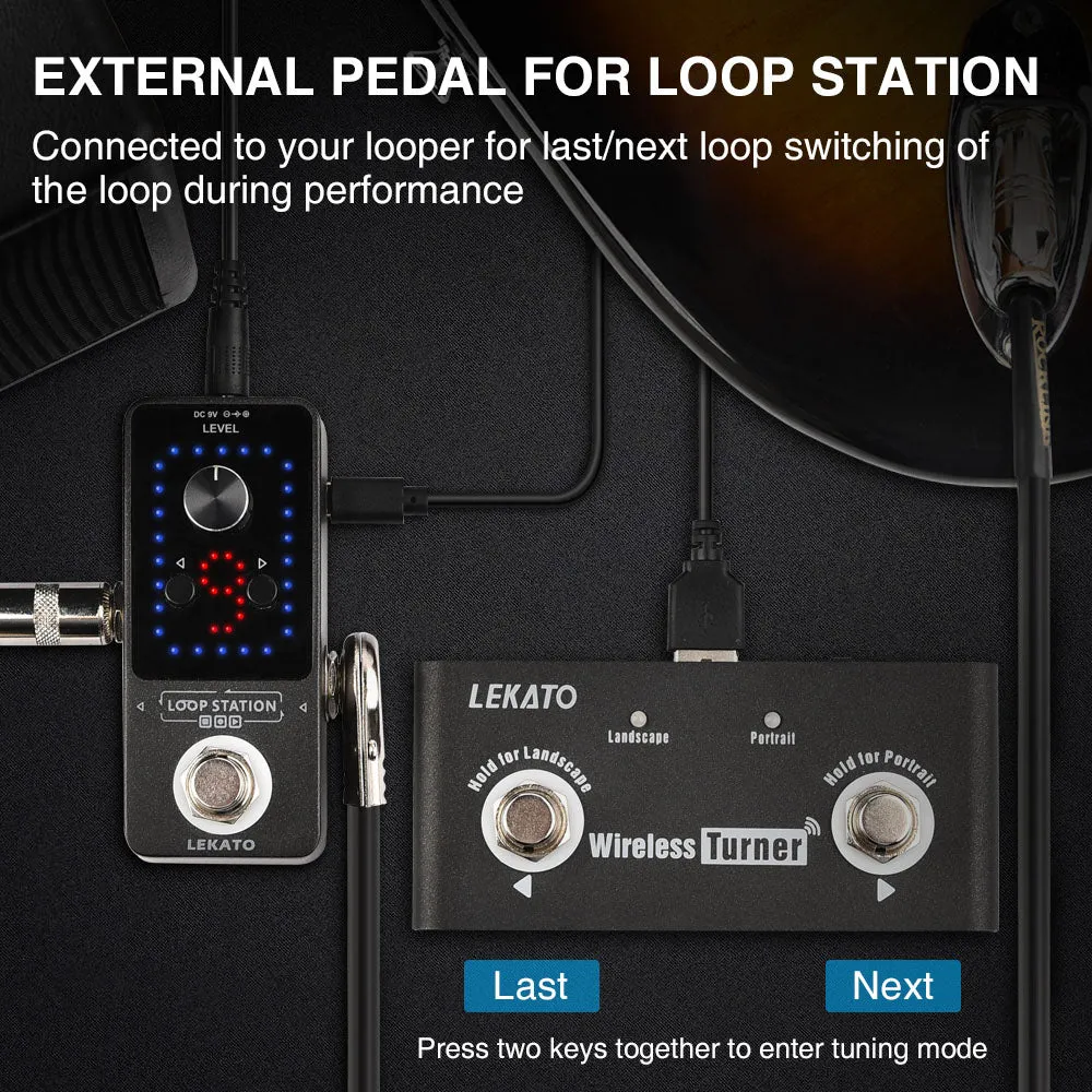 LEKATO Wireless Page Turner Pedal Foot Controller