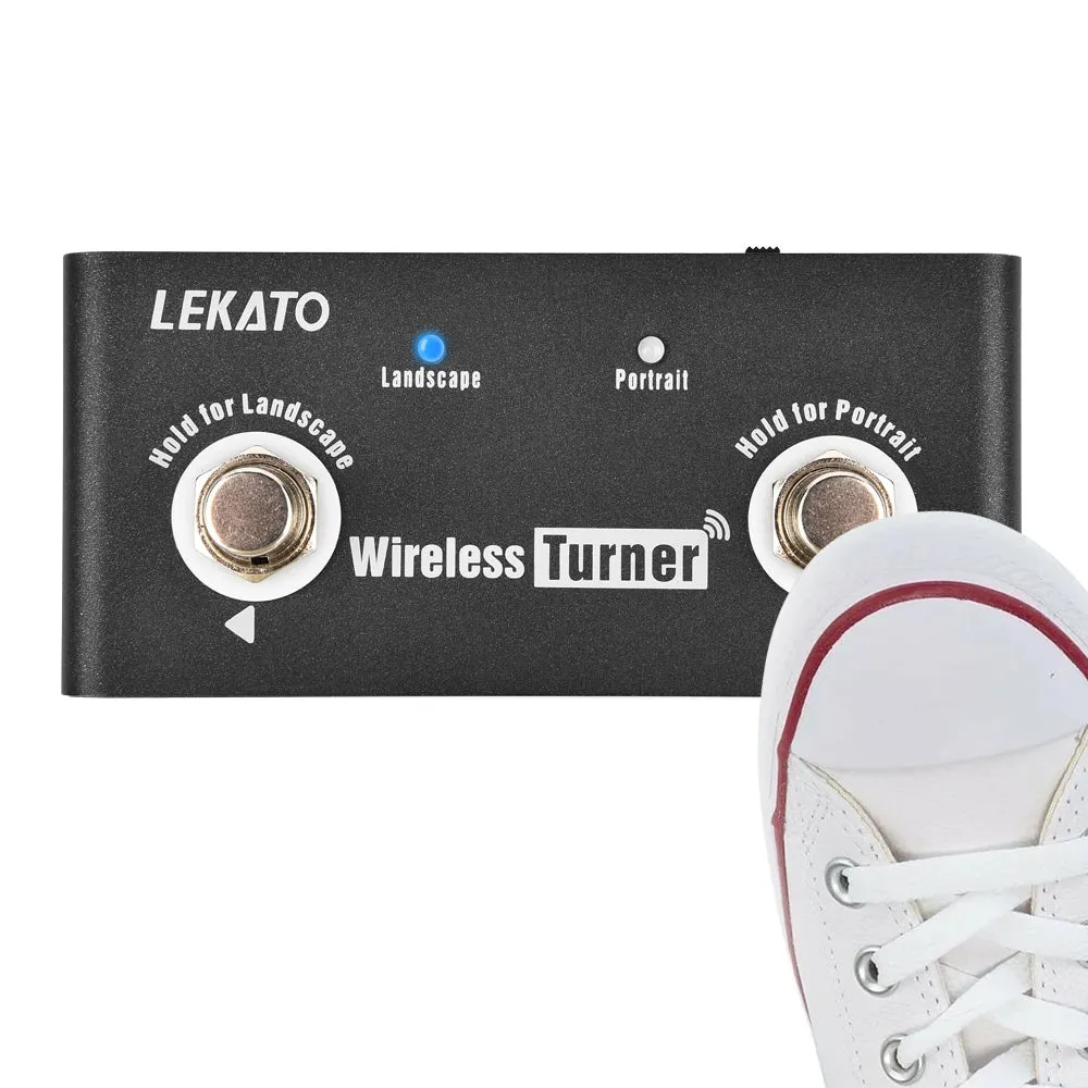 LEKATO Wireless Page Turner Pedal Foot Controller