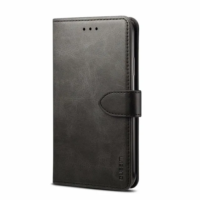 Luxury Leather Magnetic Flip Case for iphone11 11pro 11pro max Xr Xs Max X  Wallet Cover for iphone 8 7plus 6 6s Plus coque