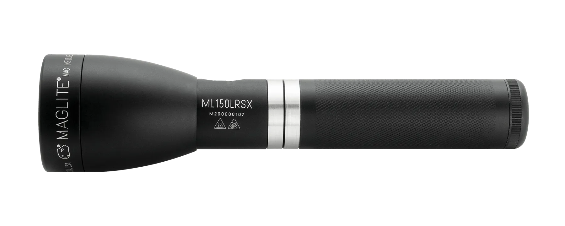 ML150LRSX Rechargeable LED Fast-Charging Flashlight - Matte  Black - Custom Tactical Engraving