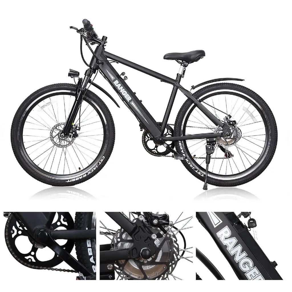 Nakto Ranger 26" Mountain Electric Bike 350W 36V Black