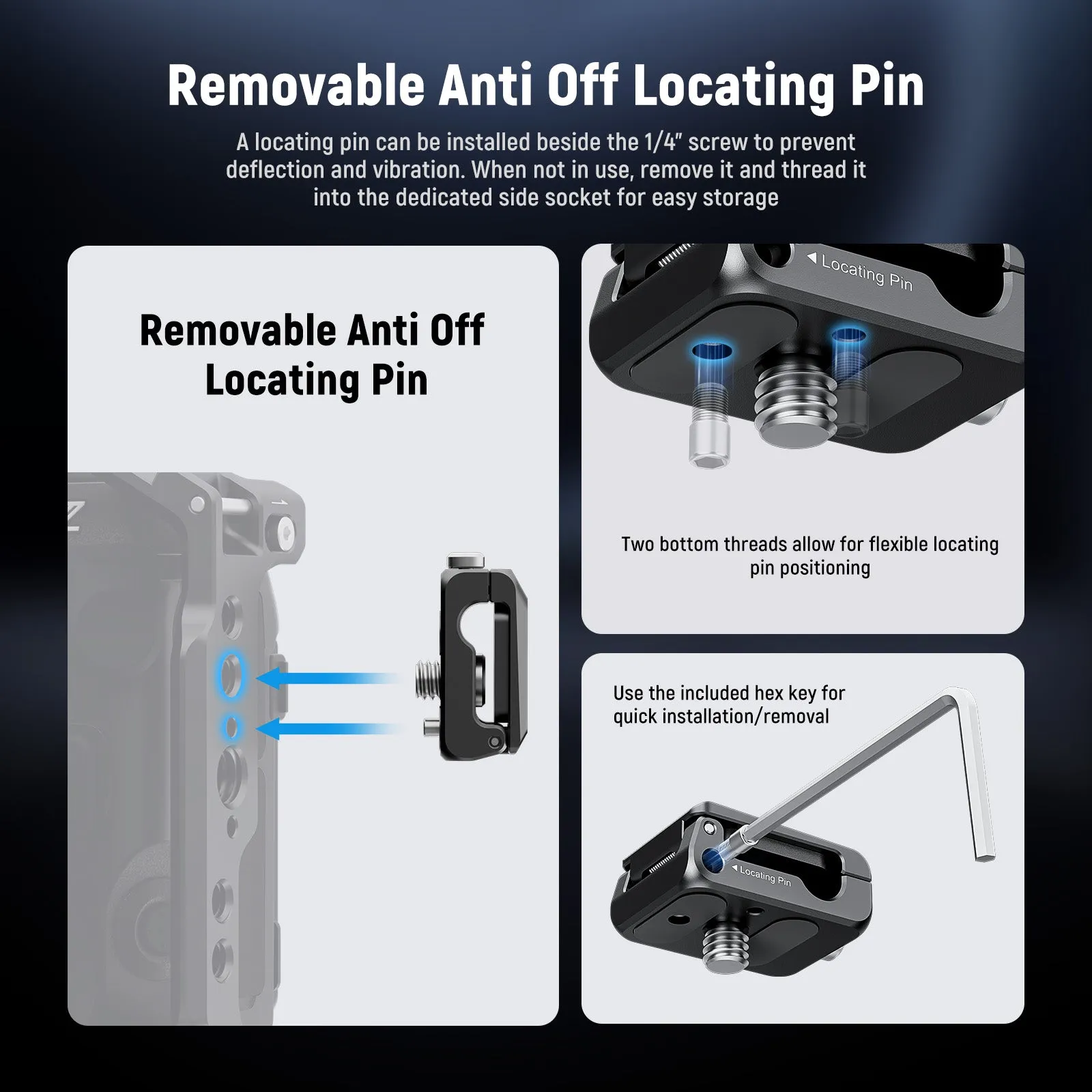 NEEWER UA073 Spring Loaded Cable Clamp