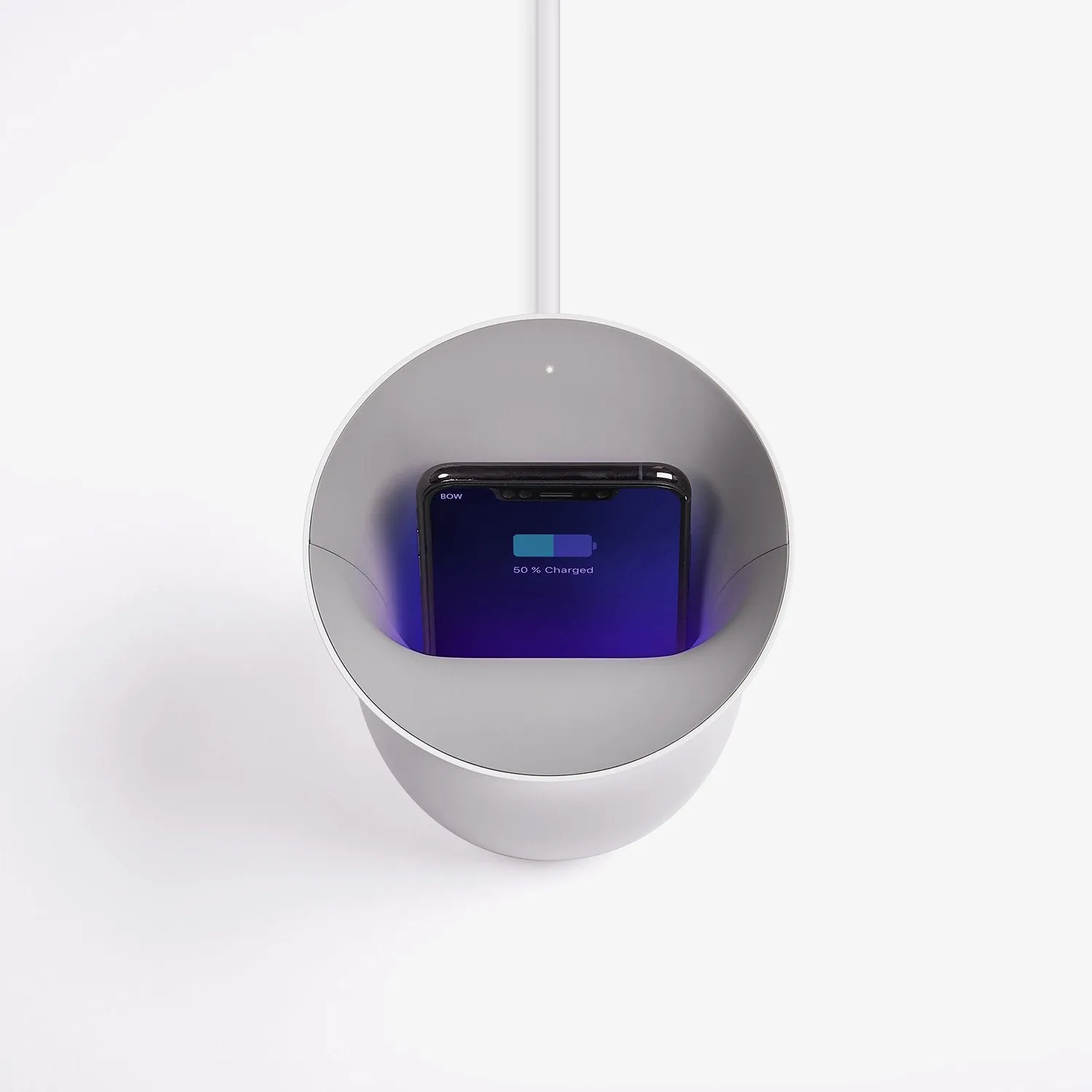 OBLIO - Wireless charging station with built-in UV sanitizer