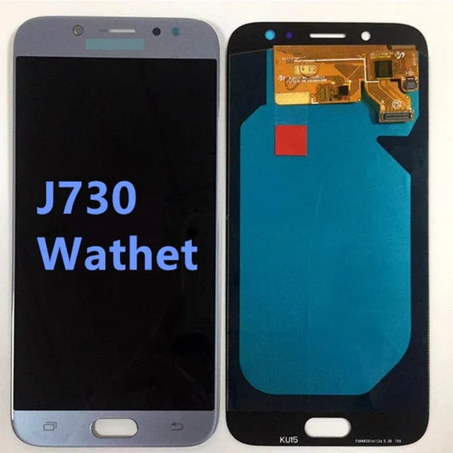 Original Super Amoled pantalla LCD para Samsung Galaxy J7 Pro 2017 J730 J730F pantalla LCD y montaje de digitalizador con pantal