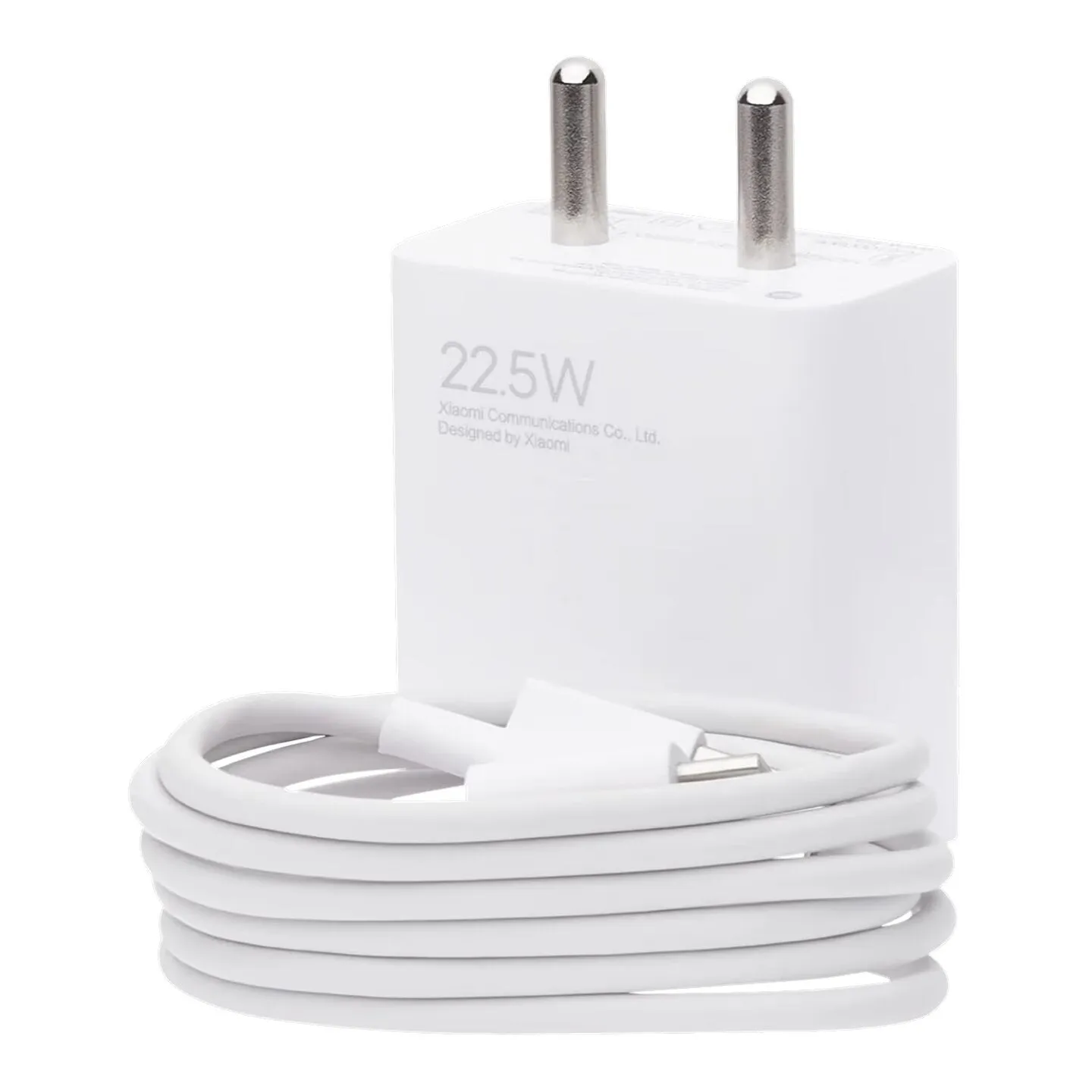 Poco M6 Pro 5G Superfast 22.5W Support Fast Charge 3.0 Charger With Type-C Cable White